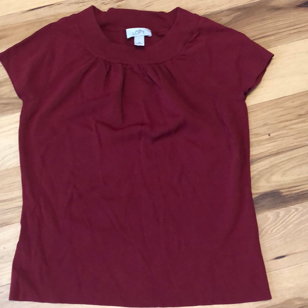 Red Loft short sleeve sweater